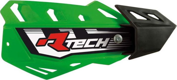 Защита рук + крепеж на руль + крепеж на рычаги R-Tech FLX зеленая