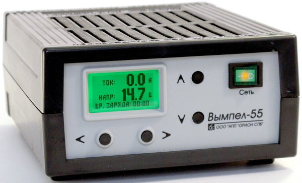 Зарядное устройство Вымпел-55 (автомат, 0-18А, 5-19 В  ЖК индикатор)
