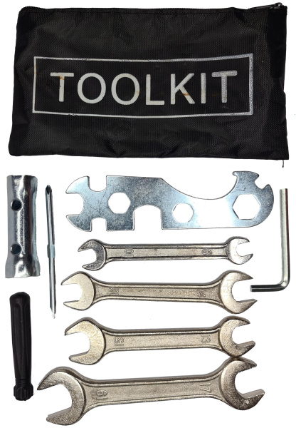 Набор инструмента для мотоцикла переносной 9 предметов в сумке