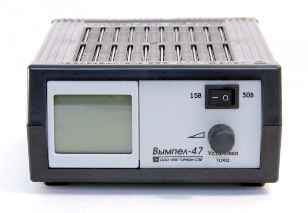 Зарядное устройство Вымпел-47 (автомат, 0-20А, 15/30 В сегментный ЖК индикатор)