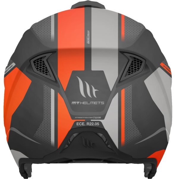 Шлем MT TR902XSV STREETFIGHTER TWIN C4 matt fluor orange