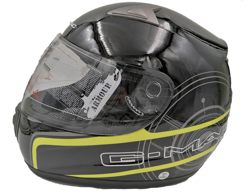 Мотошлем интеграл G-MAC PILOT BLACK/YELLOW