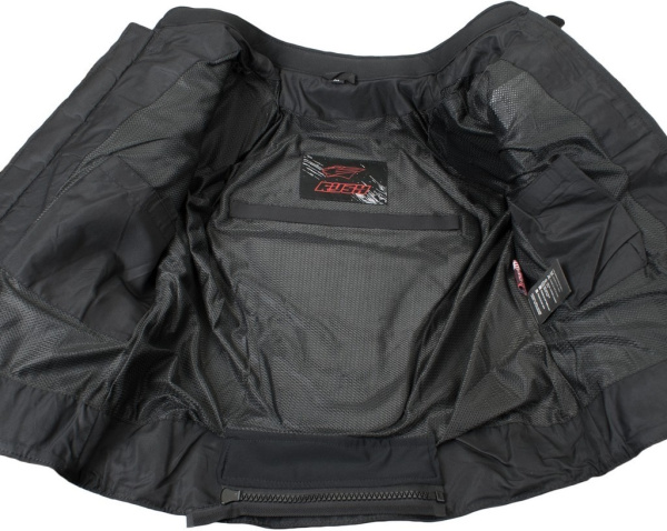 Куртка кожаная RUSH JACK, цвет черный