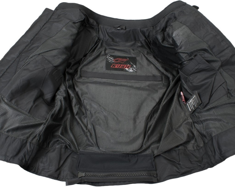 Куртка кожаная RUSH JACK, цвет черный