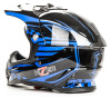 Шлем мото HIZER B6196 #2 black/blue