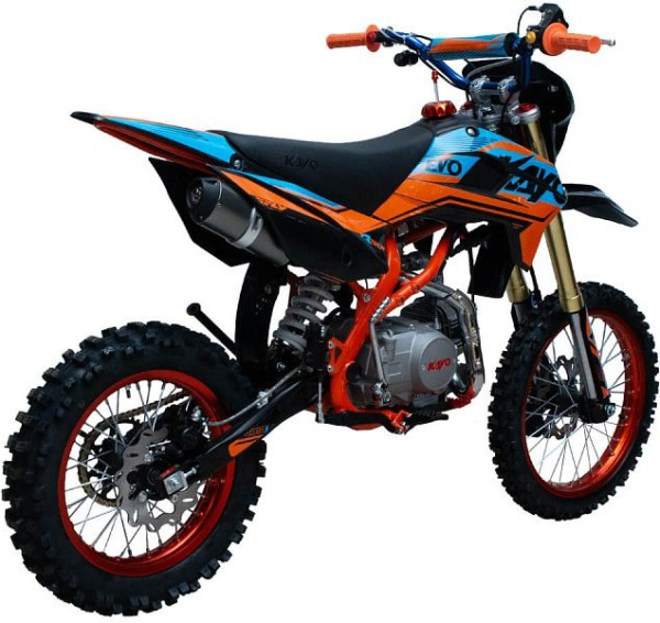 Питбайк KAYO EVOLUTION K125EM 17/14 KRZ (механ. сцепл., эл. стартер 2024 г.)