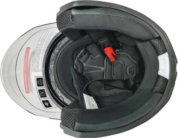 Шлем открытый Ataki JK526 Stripe черный/красный матовый