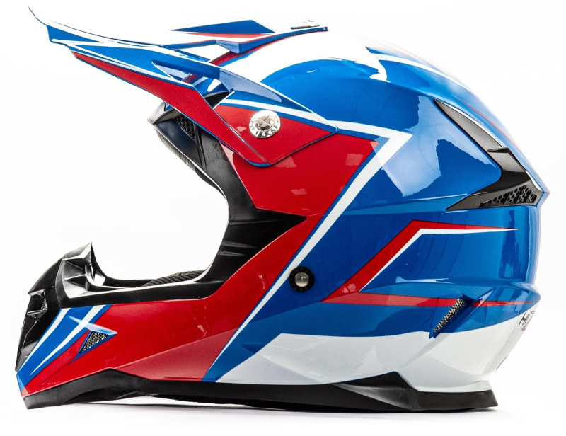 Шлем мото HIZER 615 blue