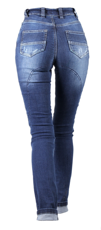 Мотоджинсы женские INFLAME THE WITCH, цвет синий тёмный