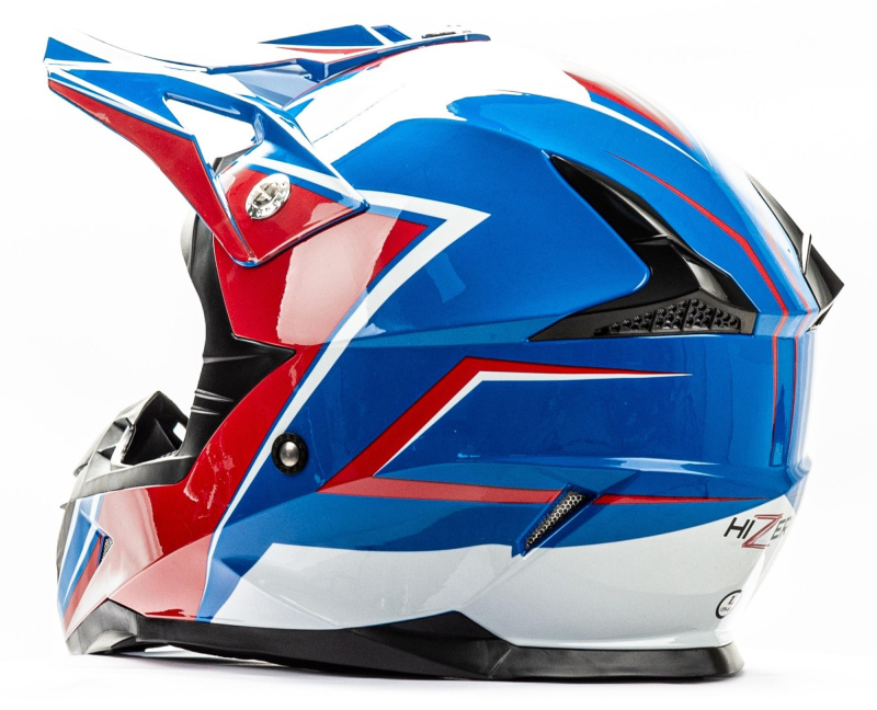 Шлем мото HIZER 615 blue