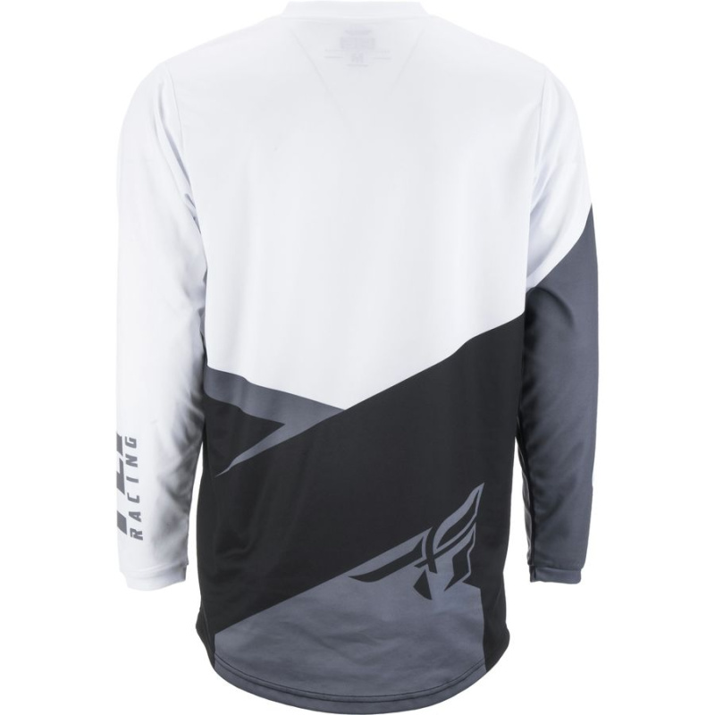 Футболка для мотокросса FLY RACING F-16 черная/белая/серая