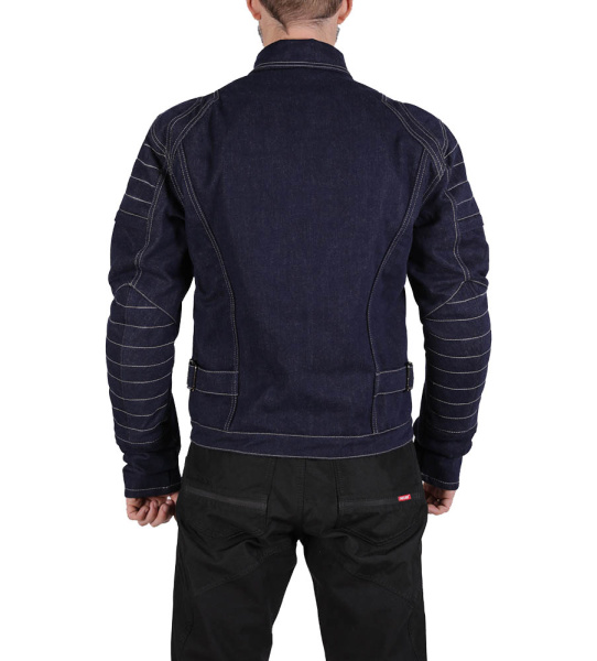 Мотокуртка мужская INFLAME GRUNGE хлопок+арамид, цвет синий темный