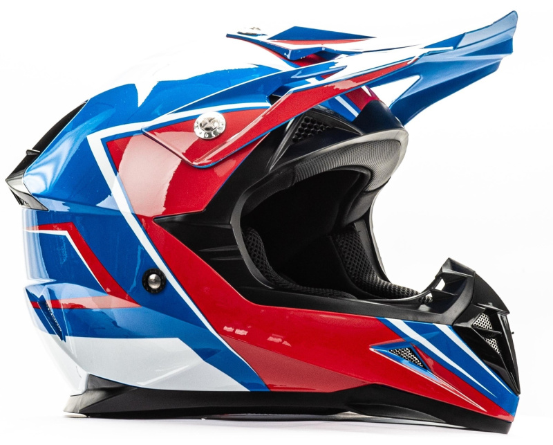 Шлем мото HIZER 615 blue