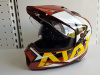 Шлем (мотард) Ataki JK802 Rampage коричневый/желтый глянцевый