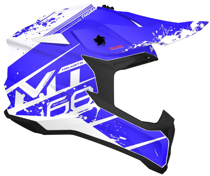 Шлем MT FALCON thorm MX802 Gloss Blue