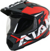 Шлем (мотард) Ataki JK802 Rampage красный/серый матовый