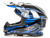 Шлем мото HIZER B6196 #2 black/blue