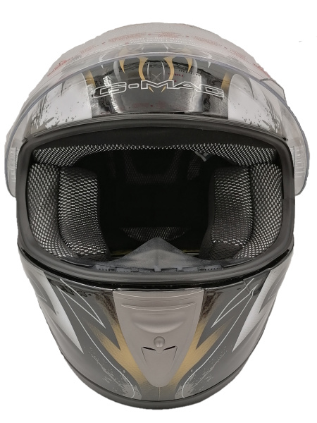 Мотошлем интеграл G-MAC SCIROCCO WHITE/BLACK/GOLD