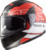 Мотошлем интеграл LS2 FF320 STREAM EVO KUB red black