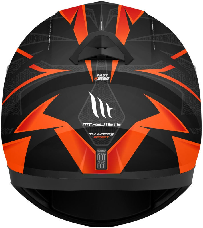 Шлем MT THUNDER EFFECT Gloss Black Orange