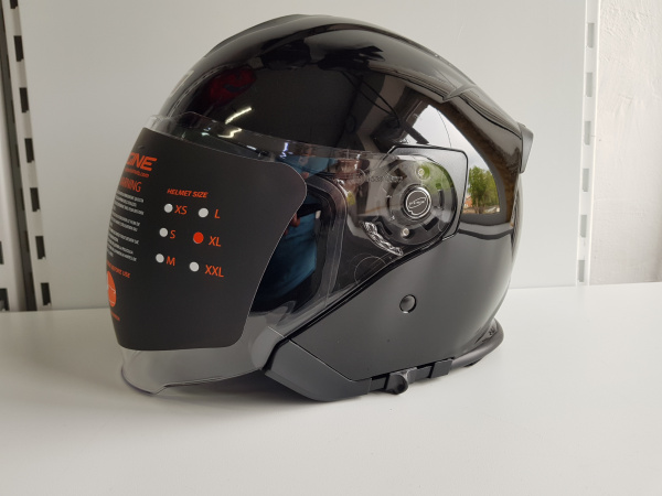 Шлем открытый Origine Palio Solid черный глянцевый