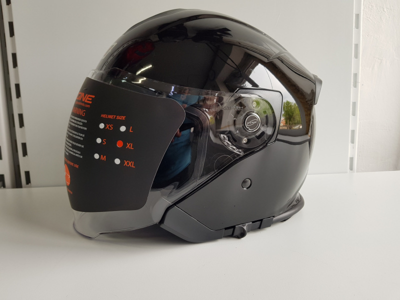 Шлем открытый Origine Palio Solid черный глянцевый