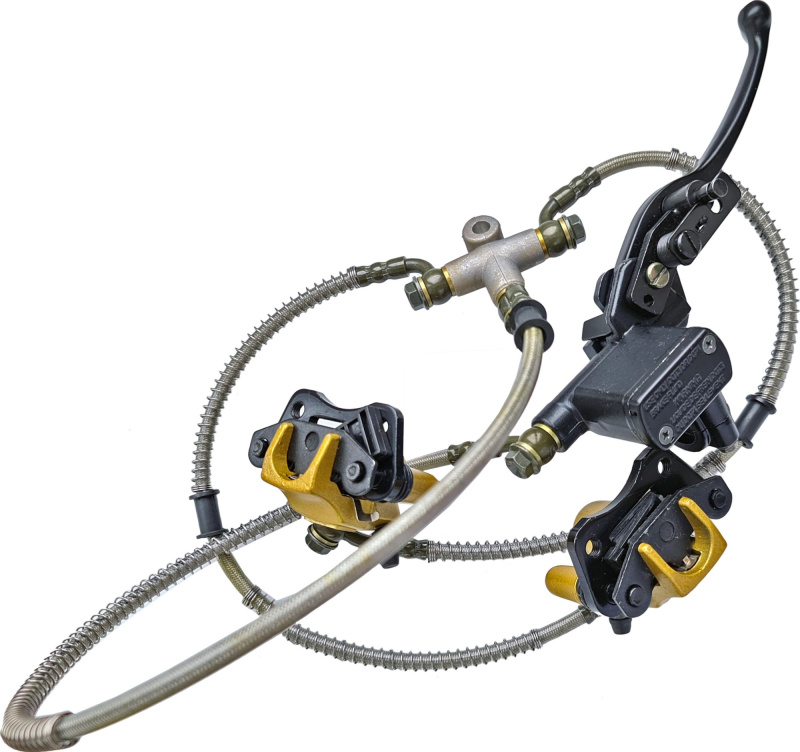 Тормоз дисковый передний в сборе ATV50-125 (на 2 колеса) (L=1150)