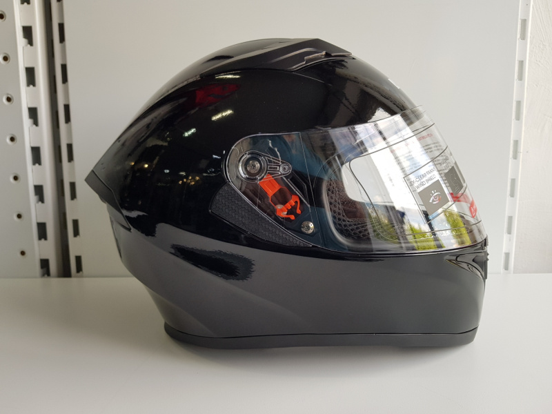 Шлем (интеграл) Ataki JK316 Solid черный глянцевый