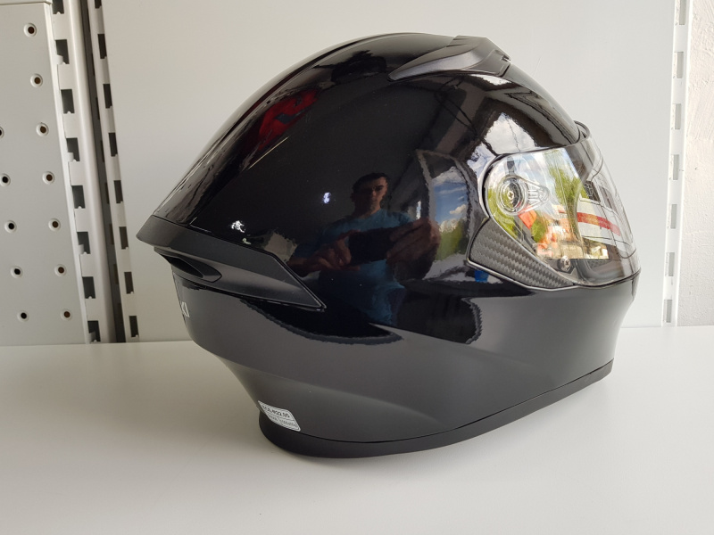 Шлем (интеграл) Ataki JK316 Solid черный глянцевый