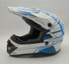 Шлем детский (кроссовый) ATAKI SC-15 Rift синий/белый глянцевый 