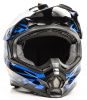 Шлем мото HIZER B6196 #2 black/blue