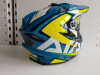 Шлем (кроссовый) Ataki JK801 Rampage синий/желтый глянцевый