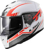 Мотошлем интеграл LS2 FF390 BREAKER SPLIT WHITE RED