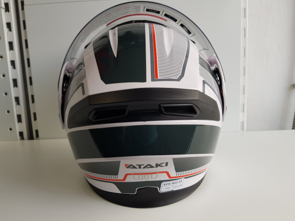 Шлем модуляр Ataki JK902 Shape белый/серый глянцевый