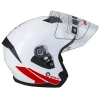 Шлем открытый Ataki JK526 Fusion красный/белый глянцевый