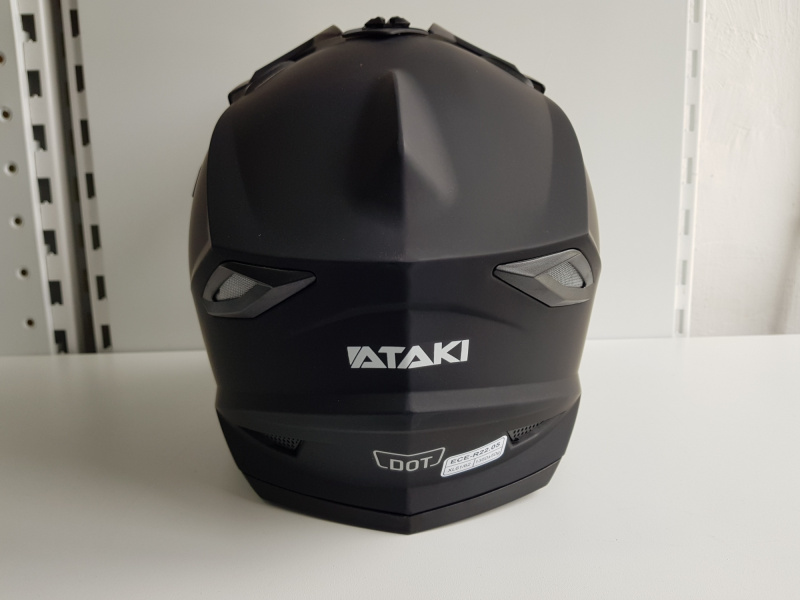 Шлем (кроссовый) Ataki JK801 Solid черный матовый 