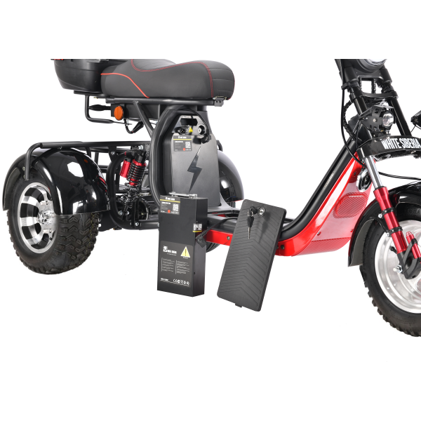 Трицикл WHITE SIBERIA PRO TRIKE 3000W  на колесах ALLROAD