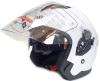 Шлем открытый Ataki JK526 Solid белый глянцевый