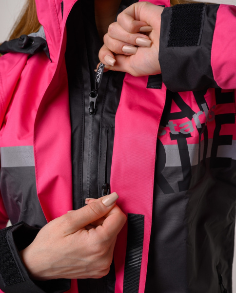 Дождевая куртка  STARKS Dry Rain DR219 женская (серый/розовый)