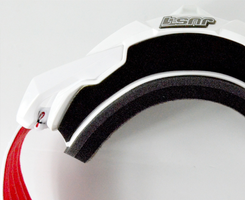 Очки для мотокросса JUST1 IRIS TRACK красные/синие, тонированные