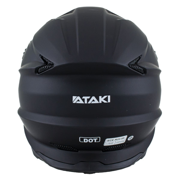 Шлем (кроссовый) Ataki JK801А Solid черный матовый