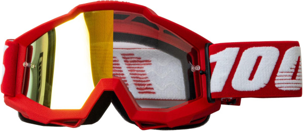 Очки мотокросс 100% red frame