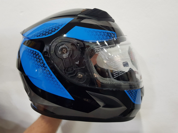 Шлем детский (интеграл) Ataki SC-36 Scope синий/черный глянцевый