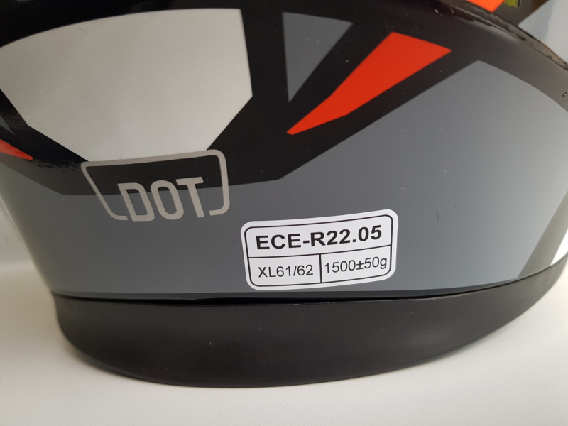 Шлем (интеграл) Ataki JK316 Route серый/красный глянцевый