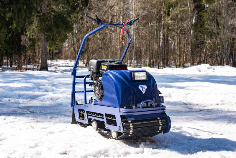 Мотобуксировщик Бурлак FK 15 ( разборный) короткая  база+ лыжный модуль на тюнинге