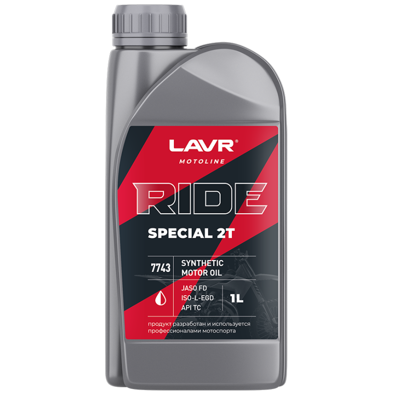 Масло моторное LAVR RIDE SPECIAL 2T API TC/JASO FD синт , 1л 7743