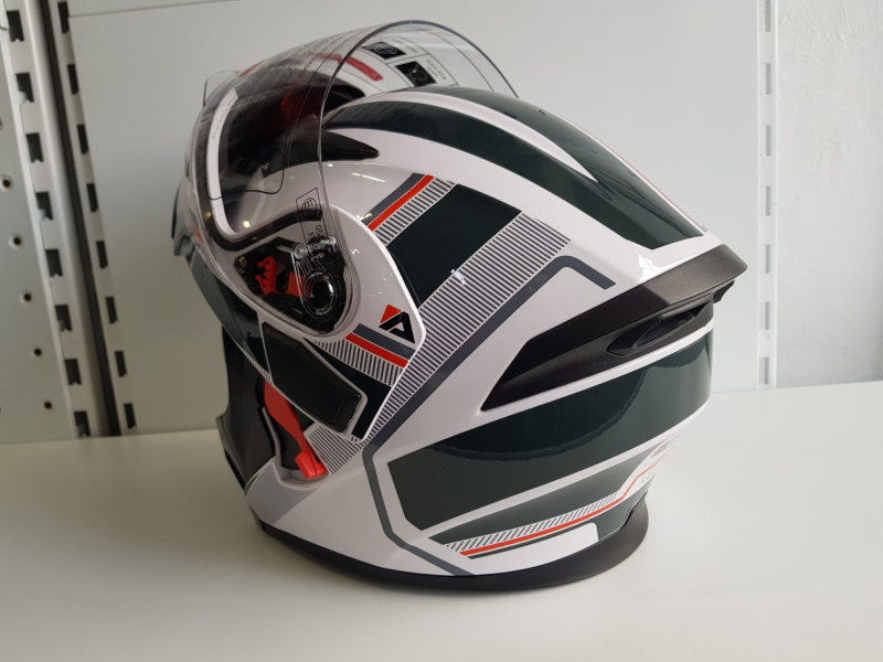 Шлем модуляр Ataki JK902 Shape белый/серый глянцевый