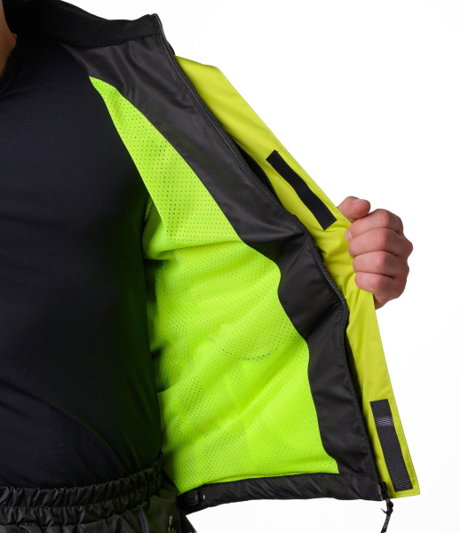 Дождевая куртка  STARKS Dry Rain DR219 мужская (серый/салатовый)