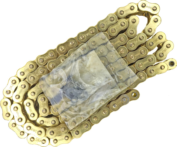 Цепь KMC 530 UO GOLD, O-Ring, усиленная (к-т с замком) 130L