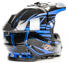 Шлем мото HIZER B6196 #2 black/blue